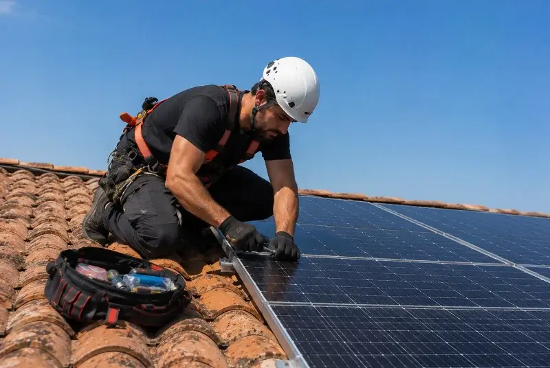 Maintenance et monitoring de panneaux solaires à Camoël