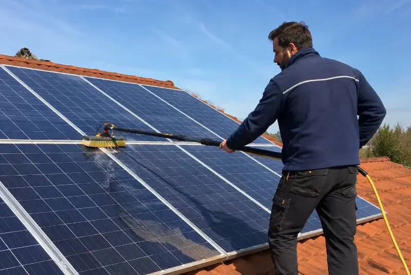 Nettoyage et entretien de panneaux solaires à Camoël